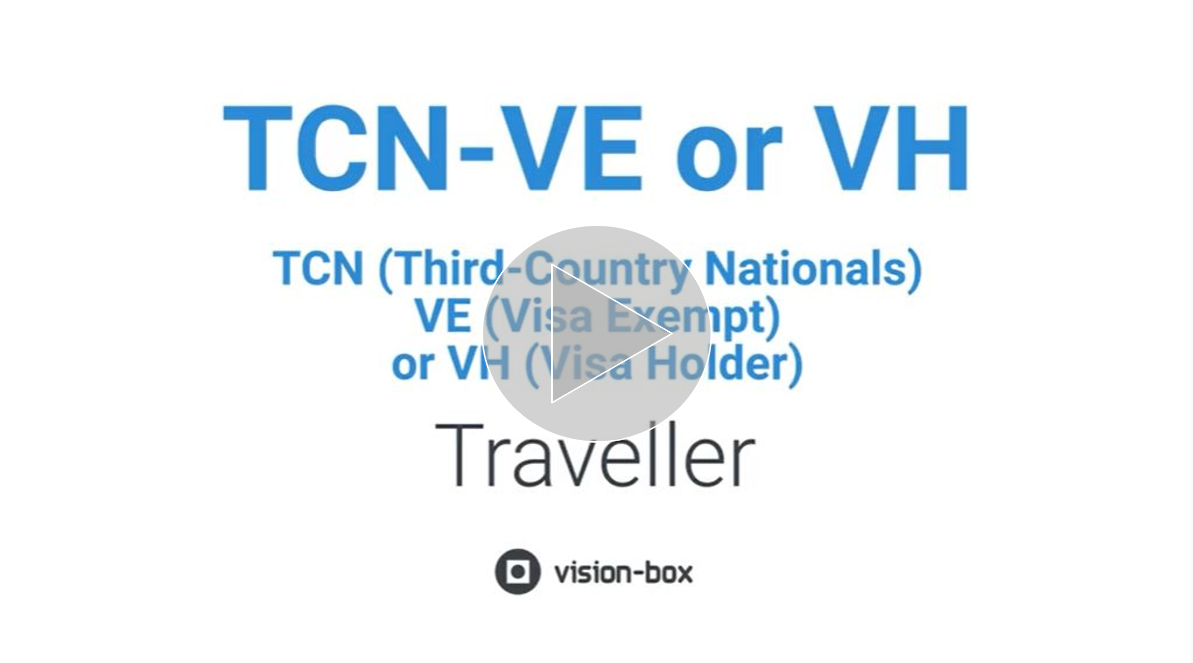 Vision-Box Smart Borders Solutions - Third-Country Nationals Journey_video